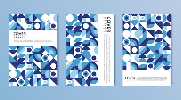 Moderne abstracte covers set, minimale covers ontwerp. kleurrijke geometrische achtergrond