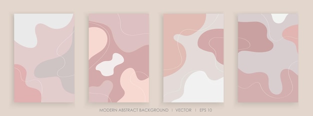 Moderne abstracte creatieve achtergronden met golvende vormen en ontwerp met kleurrijke lijnkleuren