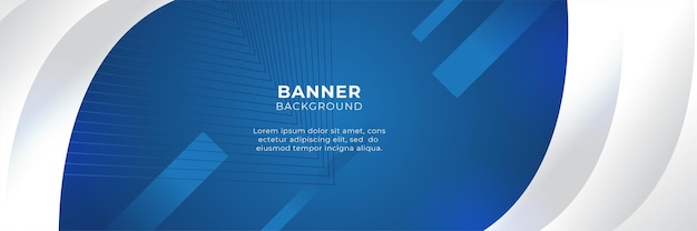 Moderne abstracte gradiënt donker marineblauw technologie banner achtergrond