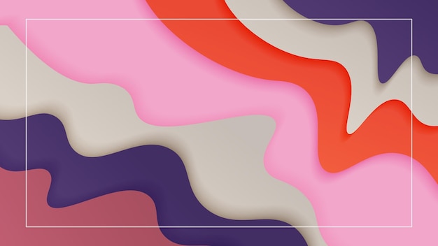Moderne abstracte papercut kleurrijke achtergrond