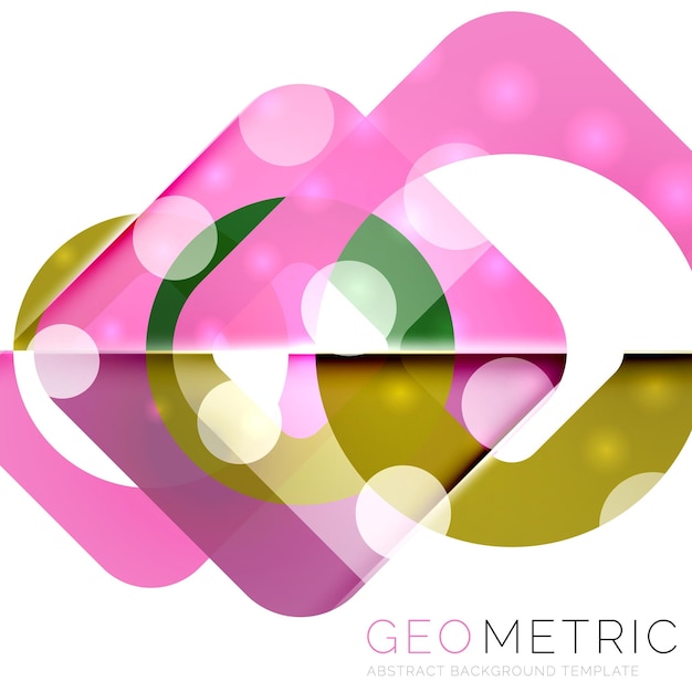 Moderne abstracte ronde vormen repititon achtergrond