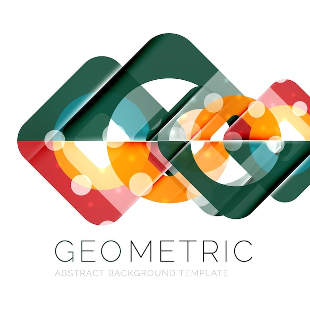 Moderne abstracte ronde vormen repititon achtergrond