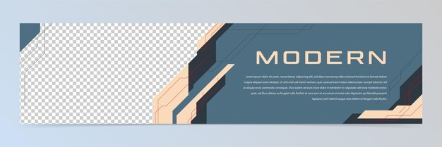 Vector moderne abstracte technologie banner sjabloon