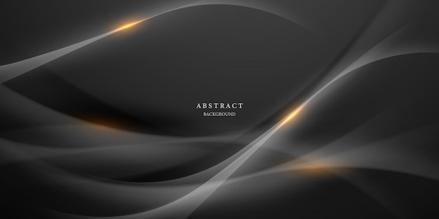Moderne abstracte zwarte achtergrond met elegante elementen vectorillustratie