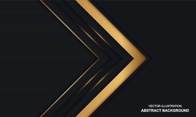 Moderne abstracte zwarte en gouden luxe achtergrond