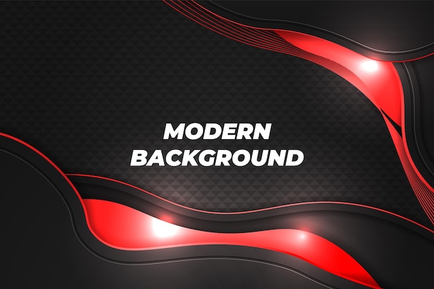 Moderne achtergrond zwart en rood met element