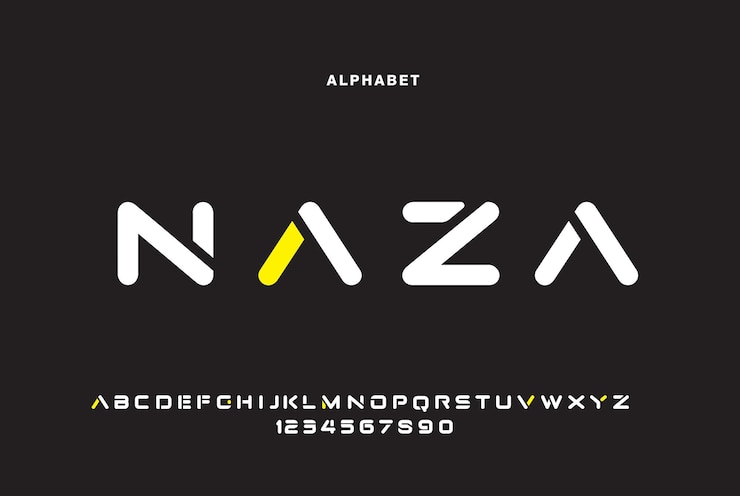 Vector moderne alfabet lettertype typografie stedelijke abstracte sport moderne alfabet lettertypen