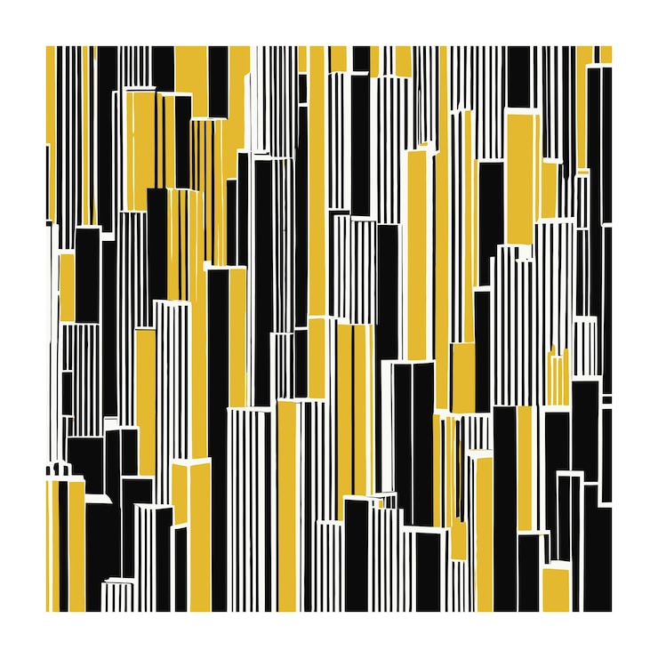 Vector moderne architectuur new york wolkenkrabbers