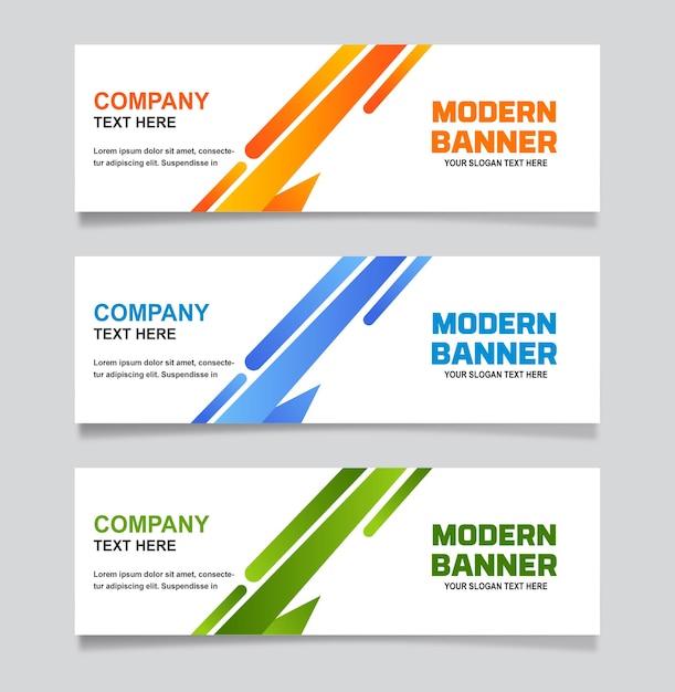 moderne banner ontwerpsjabloon