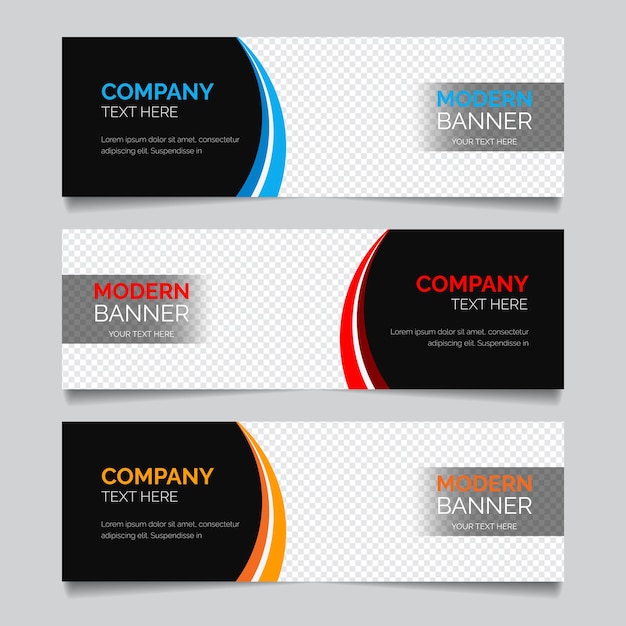 Moderne banner template design minimalistisch bannerontwerp