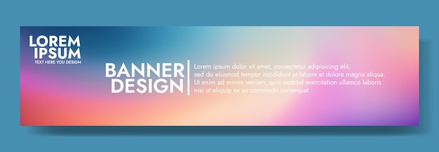 Moderne bannerontwerp met een pastel droom achtergrond