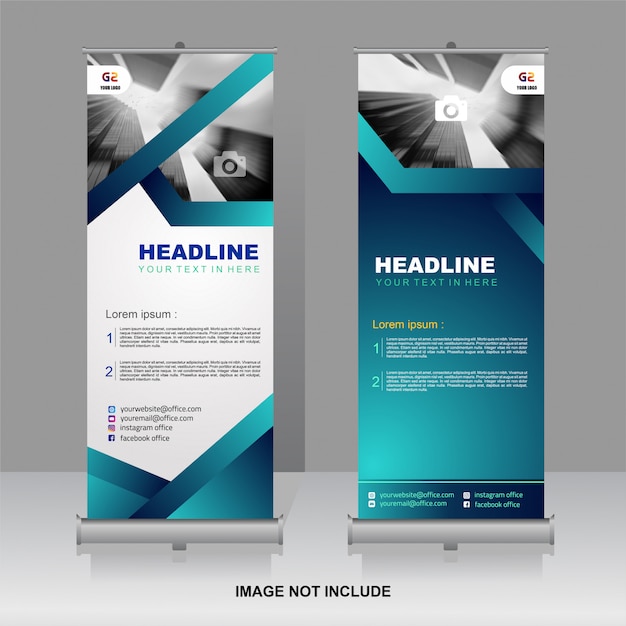 Moderne bedrijf staande banner