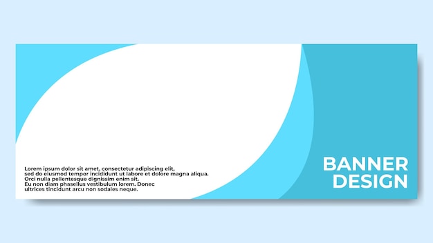 Moderne bedrijfsbannerontwerp met leuke kleurrijke thema ' s
