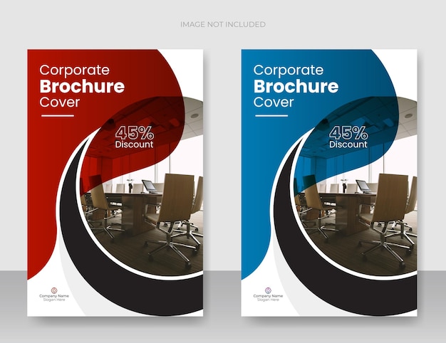 Moderne bedrijfsprofiel brochure omslag en boek omslag ontwerp sjabloon