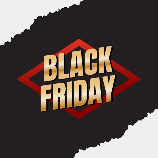 Moderne Black Friday-verkoopbannerachtergrond