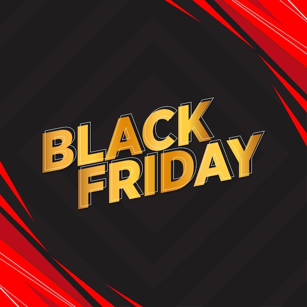 Moderne Black Friday-verkoopbannerachtergrond