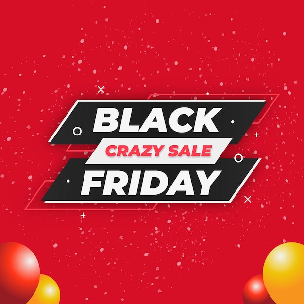 Moderne Black Friday-verkoopbannerachtergrond