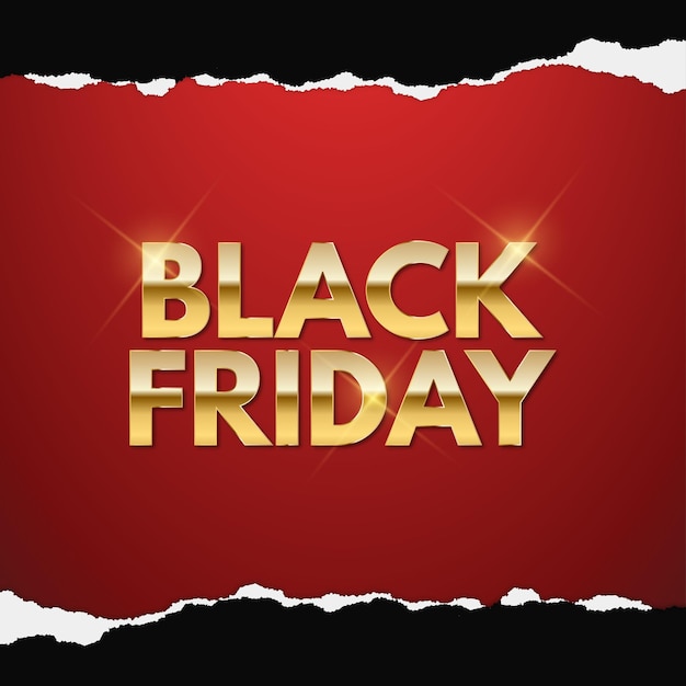 Moderne Black Friday-verkoopbannerachtergrond