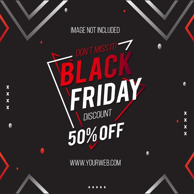 Moderne Black Friday-verkoopbannerachtergrond