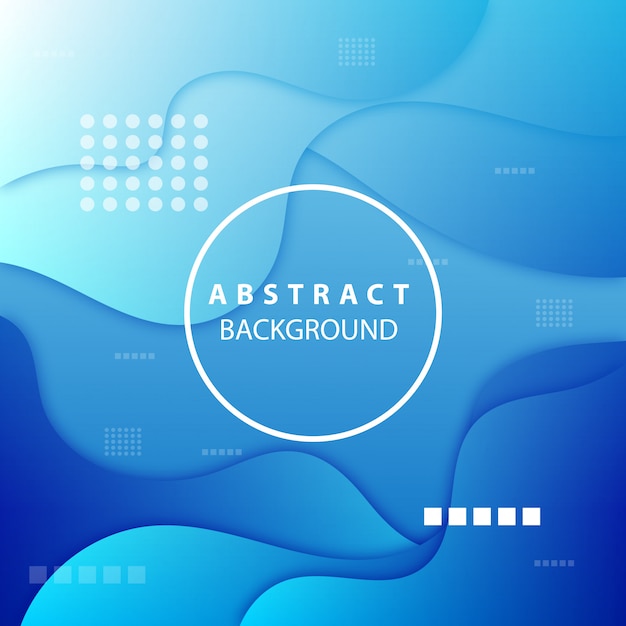 Moderne blauwe achtergrond van abstracte vormen