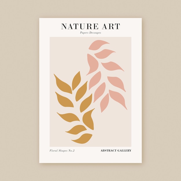 Moderne botanische papier natuur Art Print