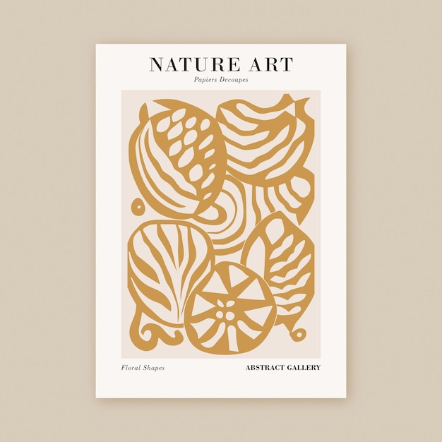 Moderne botanische papier natuur Art Print