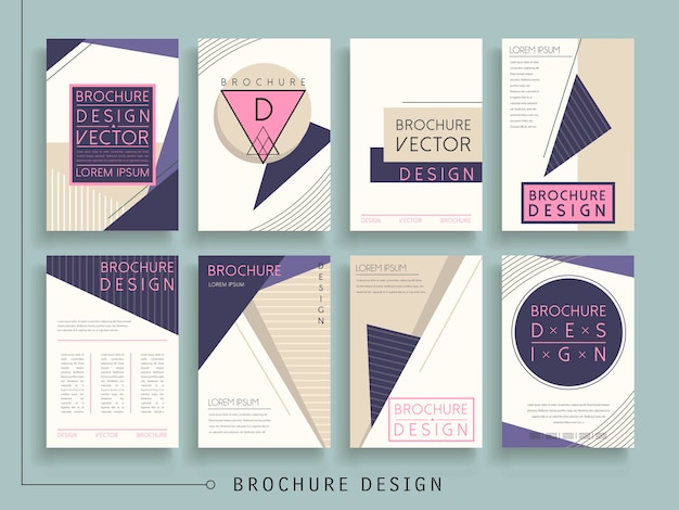 Vector moderne brochure sjabloon