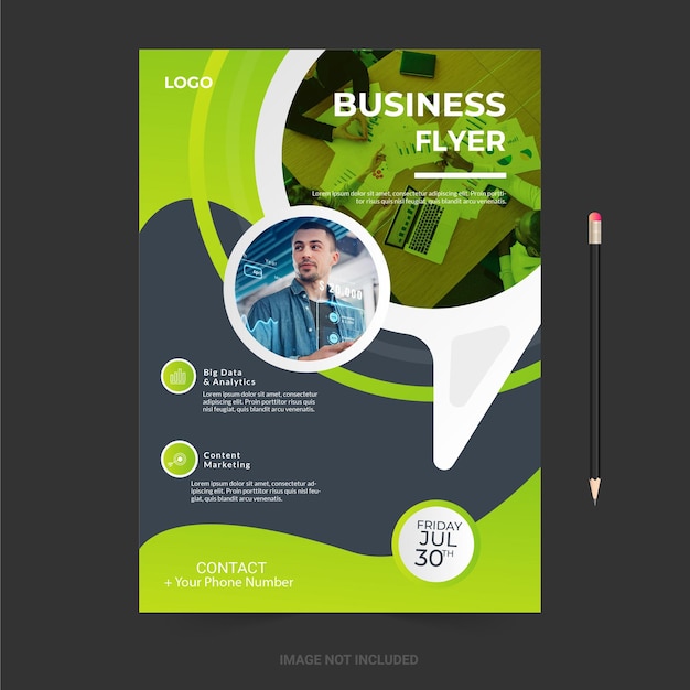 Moderne business flyer sjabloon