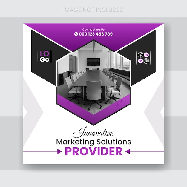 Moderne business social media post web banner ontwerp sjabloon