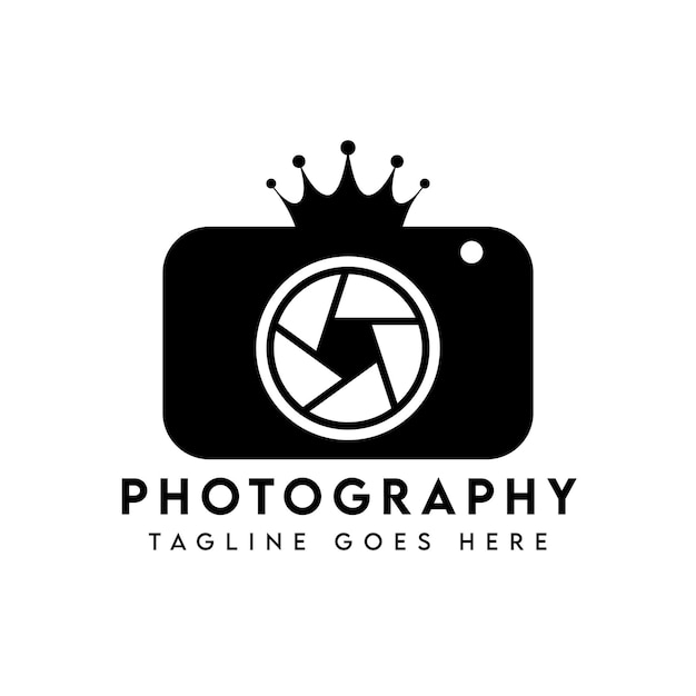 Moderne camera fotografie logo ontwerpsjabloon
