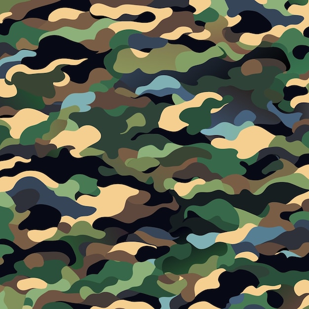 Moderne Camo-vectorillustraties voor kledingontwerpers