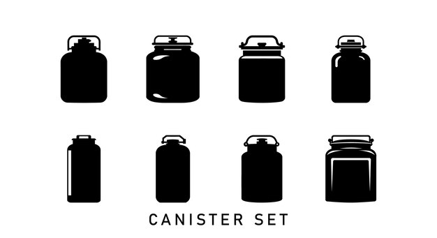 Moderne containersilhouetten voor creatieven