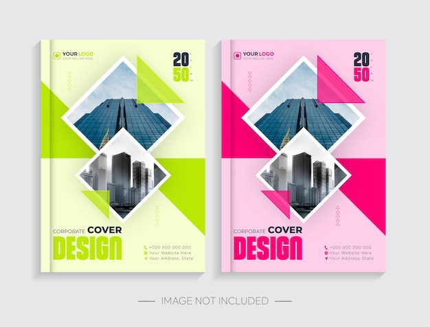 Moderne corporate business book cover design met premium vector