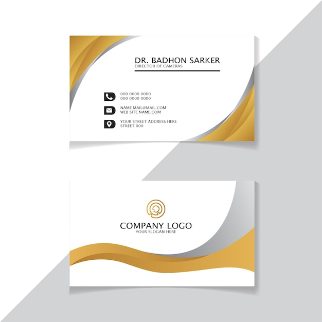 Moderne corporate business card design