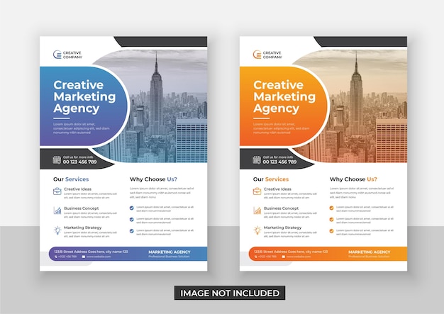 moderne corporate flyer template