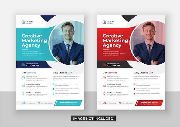 moderne corporate flyer template