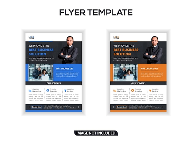 Moderne corporate flyer template