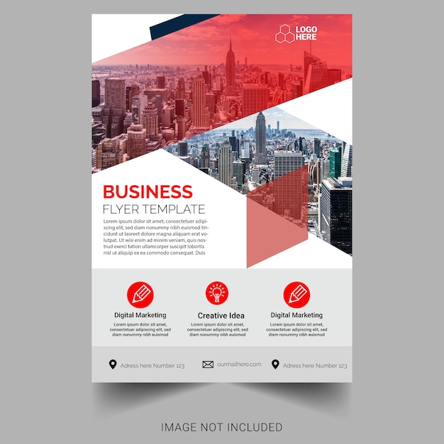 moderne corporate flyer template