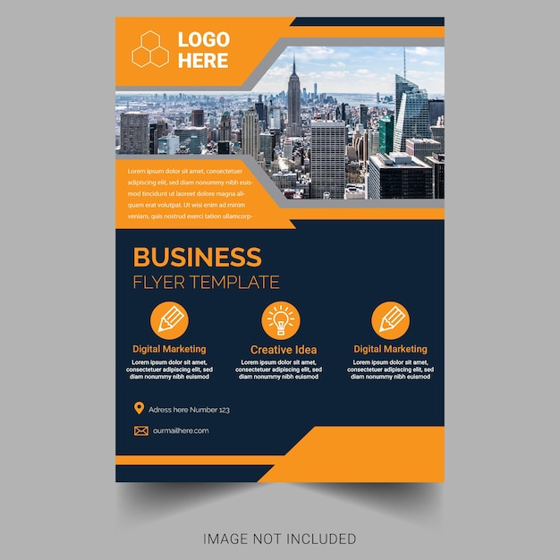 Moderne corporate flyer template