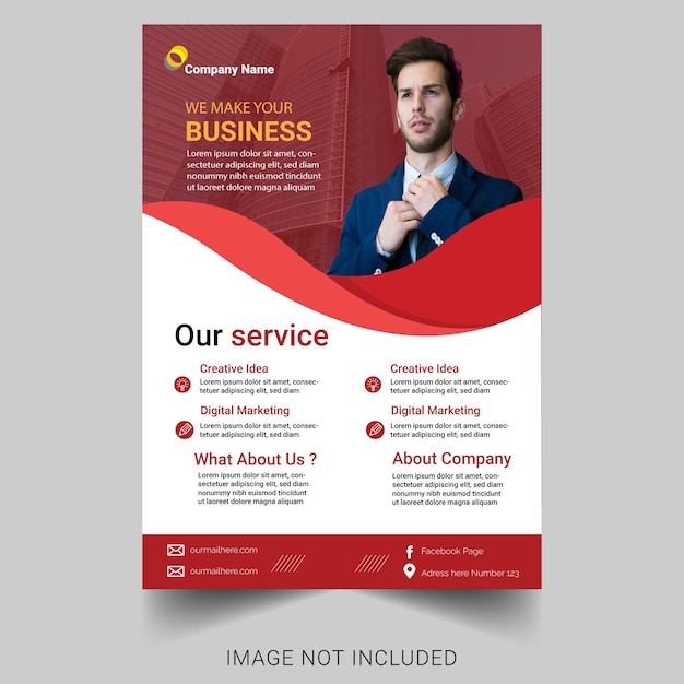 moderne corporate flyer template