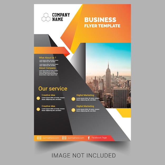 moderne corporate flyer template