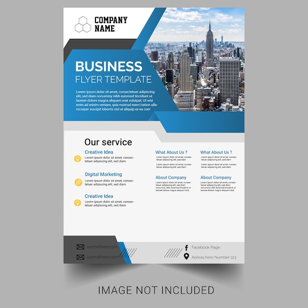 Moderne corporate flyer template