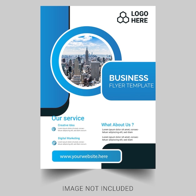 moderne corporate flyer template