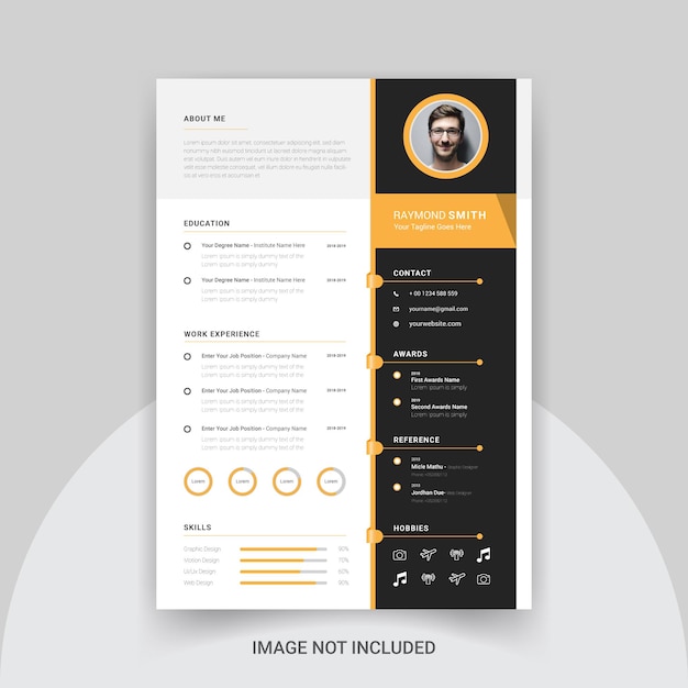 Moderne creatieve cv cv-template