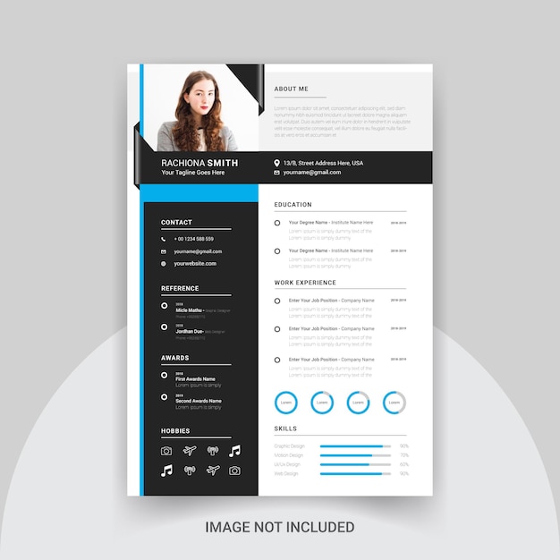 Moderne creatieve cv cv-template