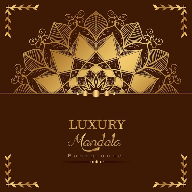 Moderne creatieve luxe mandala-achtergrond