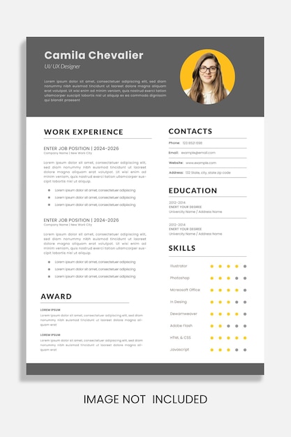 Moderne CV-sjabloonontwerp