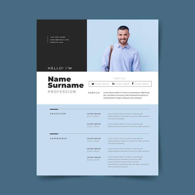Moderne cv-template