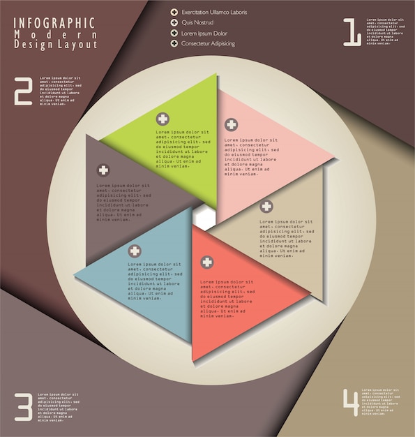 Moderne design lay-out