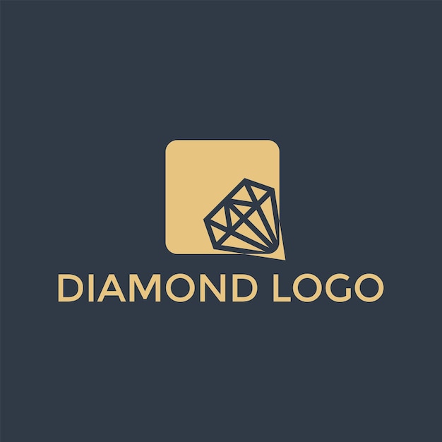 Moderne diamant logo ontwerpsjabloon